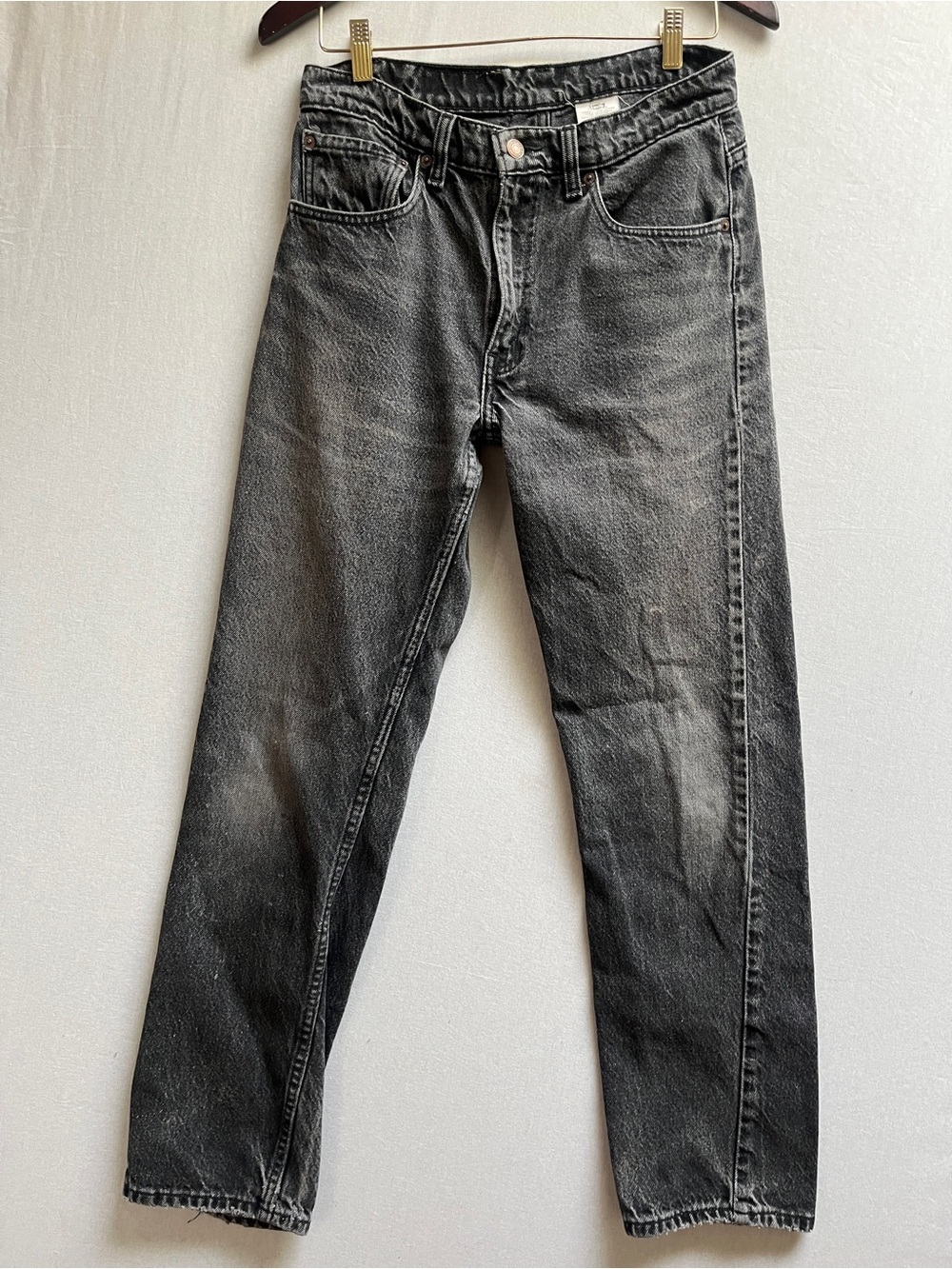Vintage Levi's 505 Black Straight Leg Jeans Made in Canada Sz 32